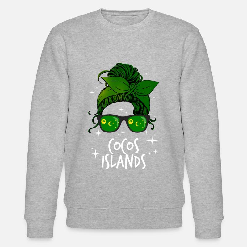 Kokosinseln - Stanley/Stella Unisex Bio-Sweatshirt CHANGER - Grau meliert