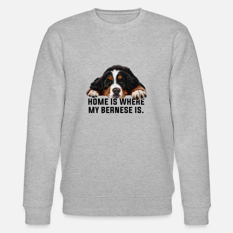 Berner Sennenhund - Stanley/Stella Unisex Bio-Sweatshirt CHANGER  - Grau meliert
