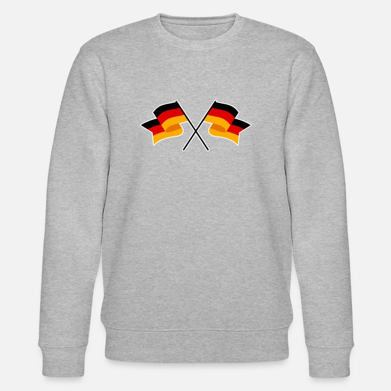 Drapeau allemand drapeau de l’Allemagne - Sweat bio CHANGER Stanley/Stella Unisexe - gris chiné