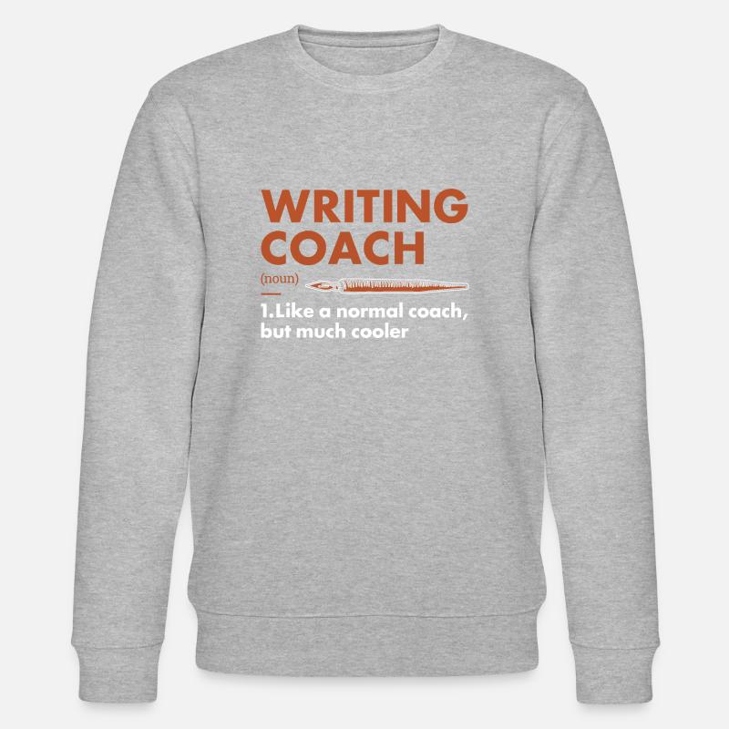 Writer Coach Definition Writing - Stanley/Stella Unisex Bio-Sweatshirt CHANGER  - Grau meliert