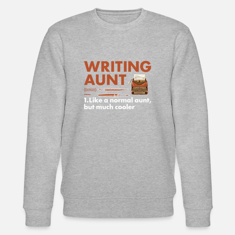 Writer Aunt Definition Writing - Stanley/Stella Unisex Bio-Sweatshirt CHANGER  - Grau meliert