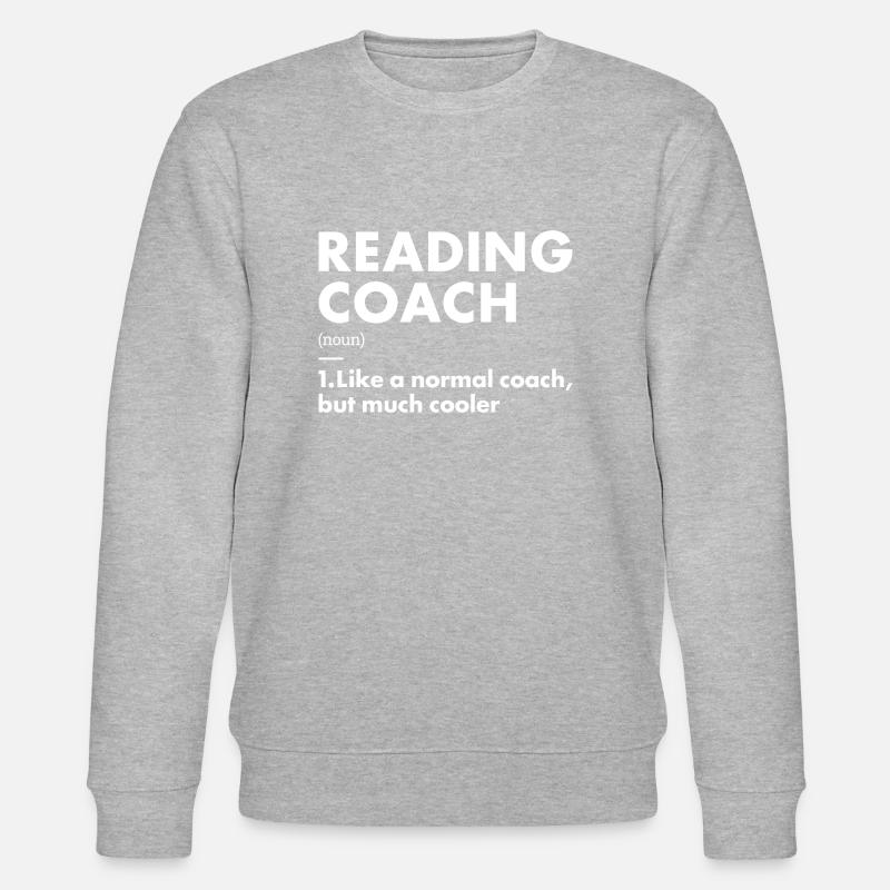 Reader Coach Definition Reading - Stanley/Stella CHANGER Unisex Organic Sweatshirt - heather grey