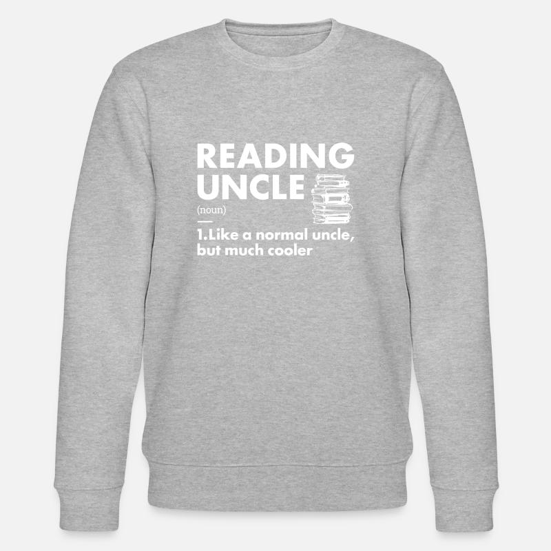 Reader Uncle Definition Reading - Stanley/Stella Unisex Bio-Sweatshirt CHANGER  - Grau meliert