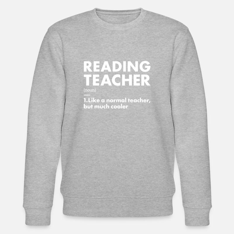 Reader Teacher Definition Reading - Stanley/Stella CHANGER Unisex Organic Sweatshirt - heather grey