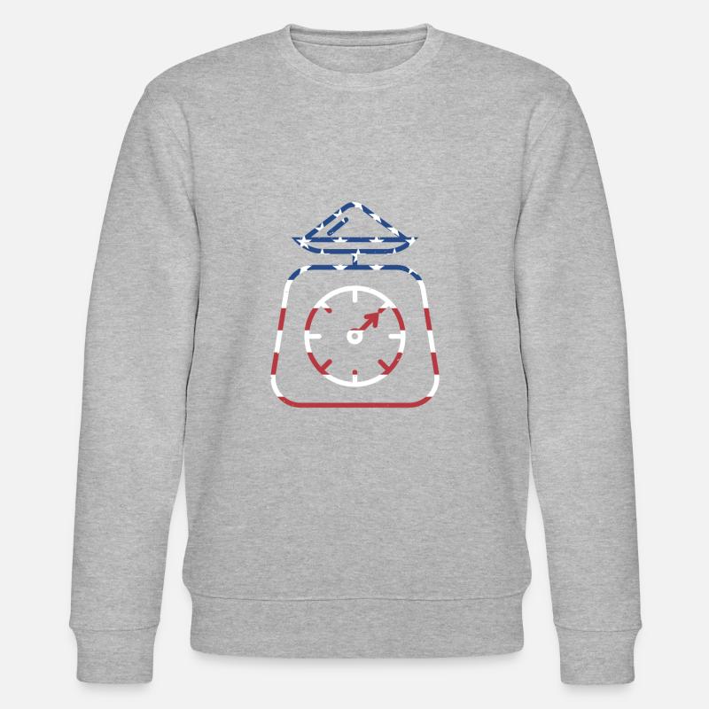 Baker Us Flag Cuisson - Sweat bio CHANGER Stanley/Stella Unisexe - gris chiné