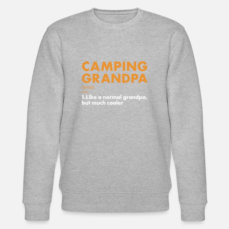 Camper Grand-père Définition Camping - Sweat bio CHANGER Stanley/Stella Unisexe - gris chiné