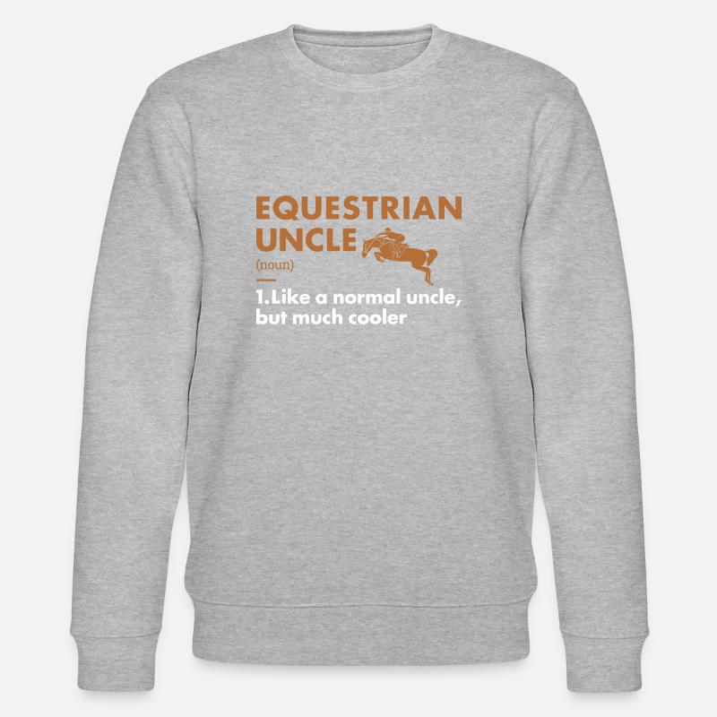 Sport Oncle Définition Équestre - Sweat bio CHANGER Stanley/Stella Unisexe - gris chiné