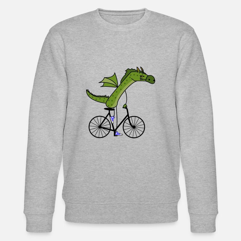sportlicher Drache - Stanley/Stella Unisex Bio-Sweatshirt CHANGER - Grau meliert