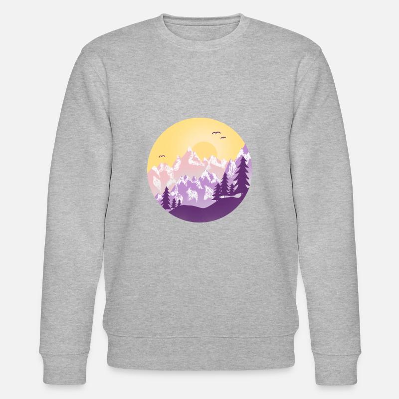 The mountains are calling - Stanley/Stella Unisex Bio-Sweatshirt CHANGER  - Grau meliert