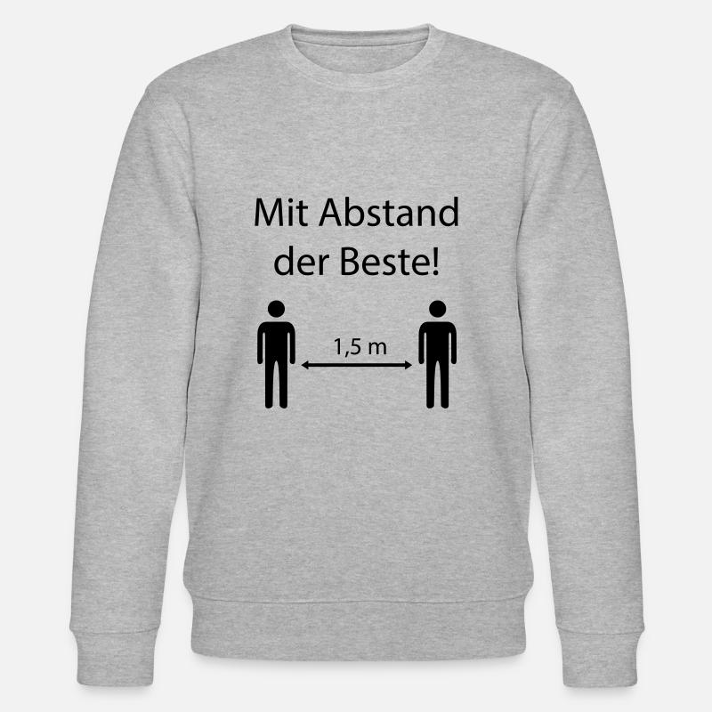 Mit Abstand der Beste - Stanley/Stella Unisex Bio-Sweatshirt CHANGER  - Grau meliert