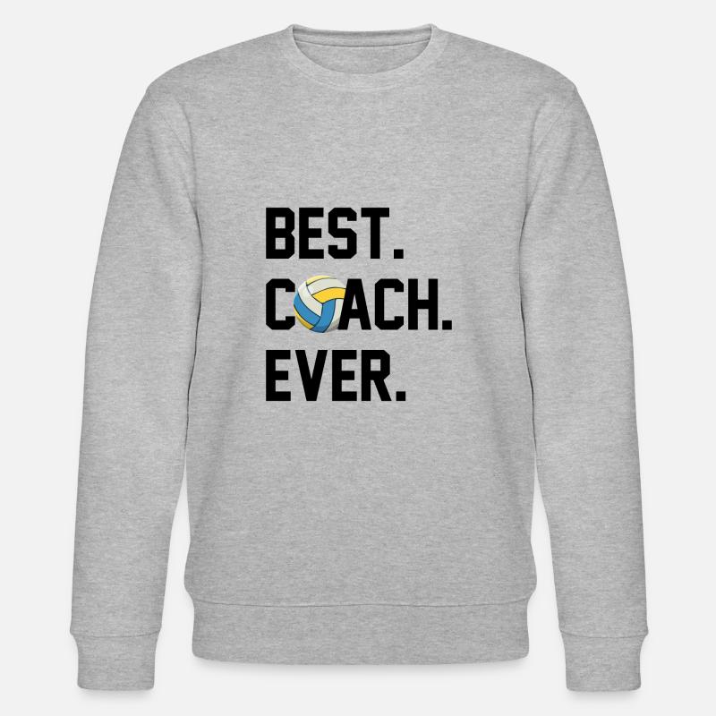 BESTER TRAINER VOLLEYBALL - Stanley/Stella Unisex Bio-Sweatshirt CHANGER  - Grau meliert