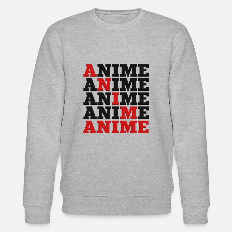 Anime - Stanley/Stella Unisex Bio-Sweatshirt CHANGER  - Grau meliert