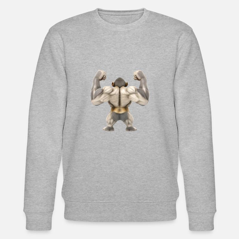 Flexender Monkey - Stanley/Stella Unisex Bio-Sweatshirt CHANGER  - Grau meliert
