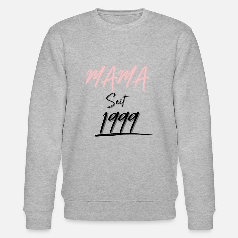 MAMA Seit 1999 - Stanley/Stella Unisex Bio-Sweatshirt CHANGER  - Grau meliert