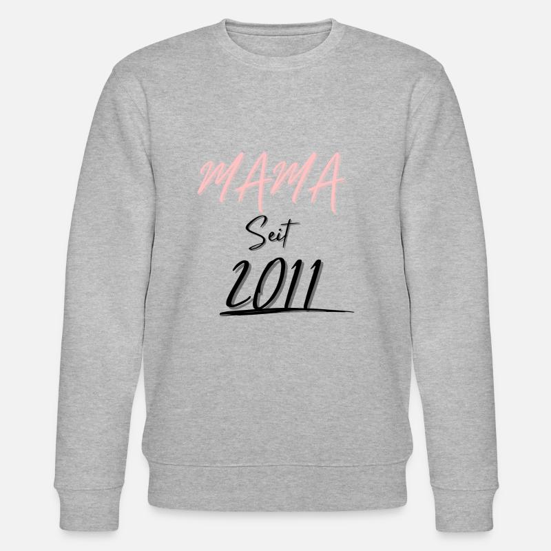 MAMA Seit 2011 - Stanley/Stella Unisex Bio-Sweatshirt CHANGER  - Grau meliert