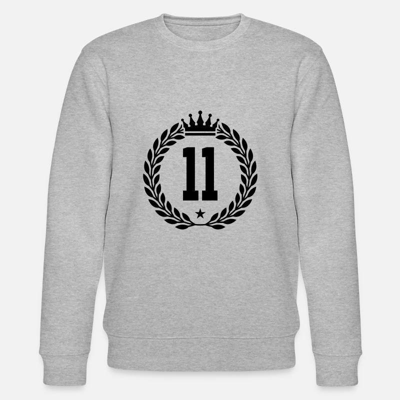 11 krone - Stanley/Stella Unisex Bio-Sweatshirt CHANGER  - Grau meliert