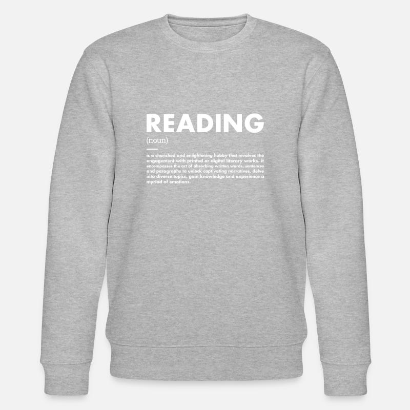 Reader Definition Reading - Stanley/Stella CHANGER Unisex Organic Sweatshirt - heather grey