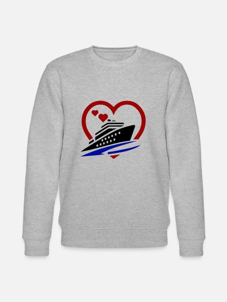 Cruise Love - Stanley/Stella CHANGER Unisex Organic Sweatshirt - heather grey