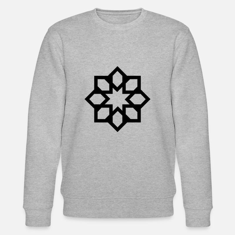 Bismillah Stern - Stanley/Stella Unisex Bio-Sweatshirt CHANGER  - Grau meliert