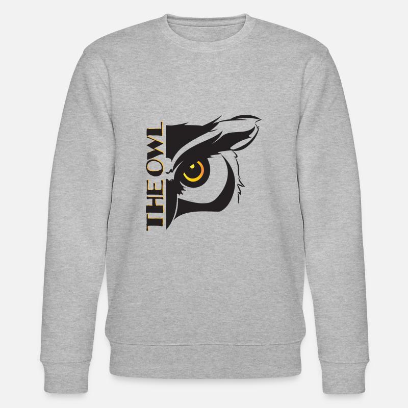 Un hibou - Sweat bio CHANGER Stanley/Stella Unisexe - gris chiné