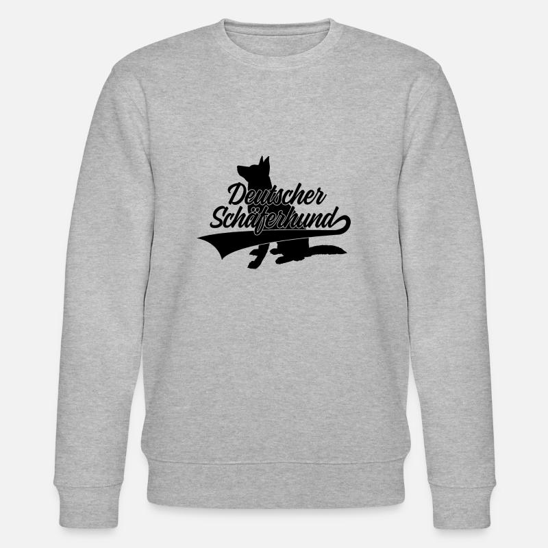 DEUTSCHER SCHÄFERHUND - Stanley/Stella Unisex Bio-Sweatshirt CHANGER  - Grau meliert