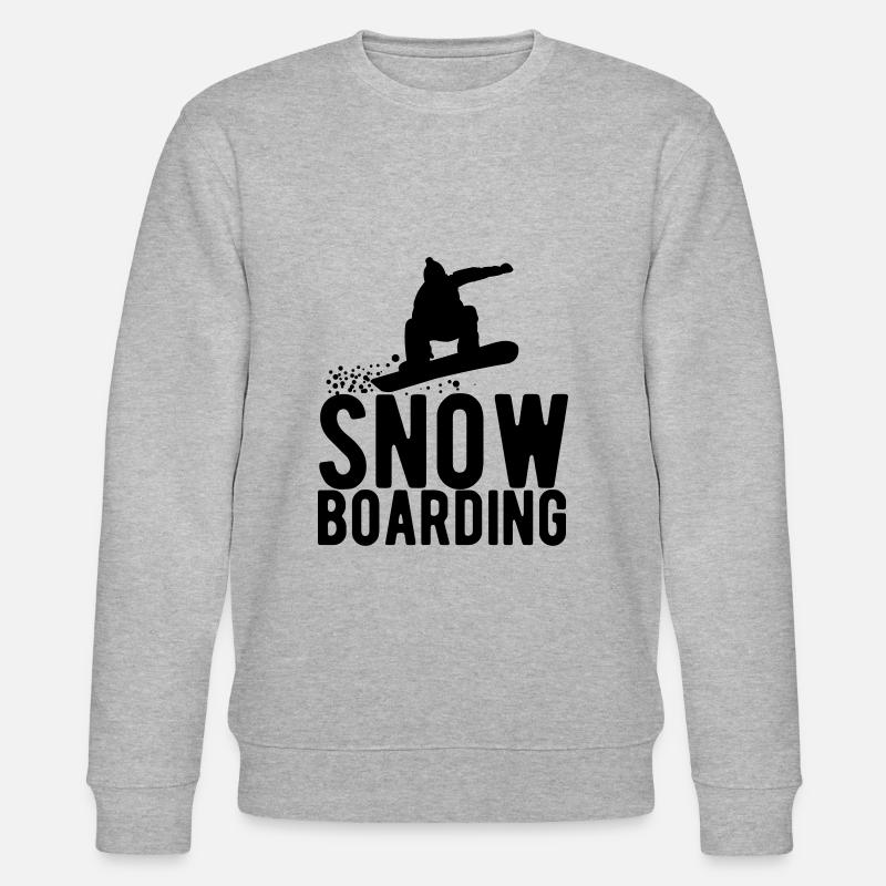 snowboard snowboard - Sweat bio CHANGER Stanley/Stella Unisexe - gris chiné