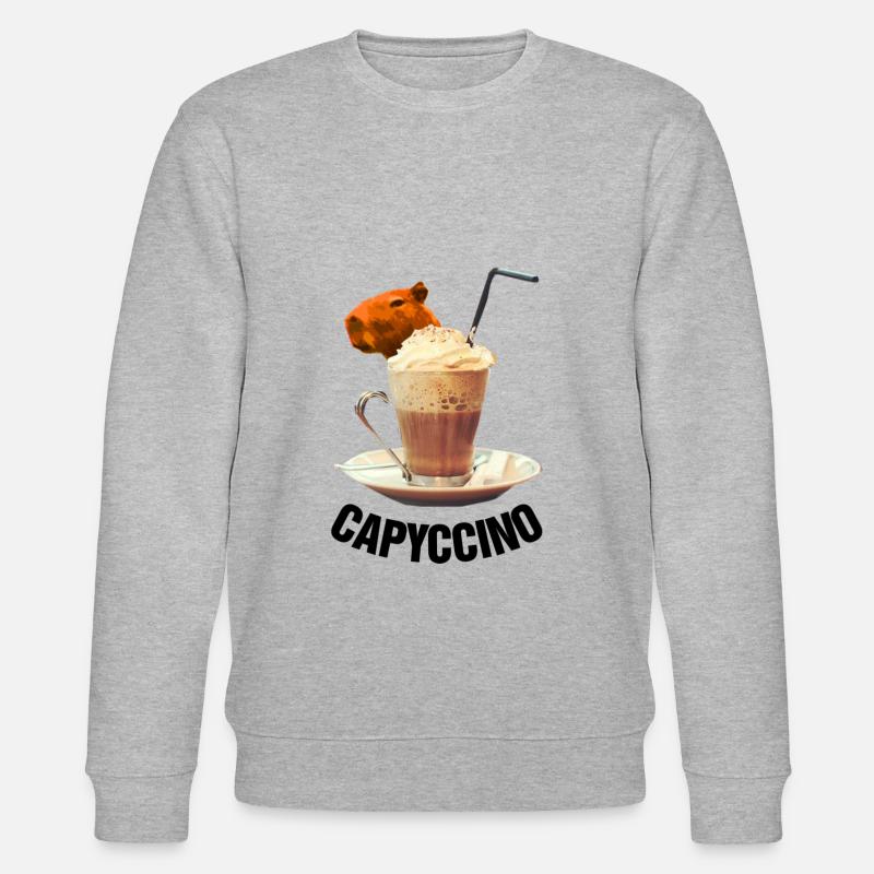 capybara mignon - Sweat bio CHANGER Stanley/Stella Unisexe - gris chiné