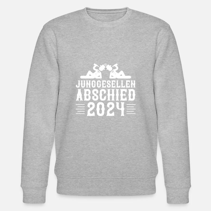 Junggesellen Abschied 2024 - Stanley/Stella Unisex Bio-Sweatshirt CHANGER  - Grau meliert