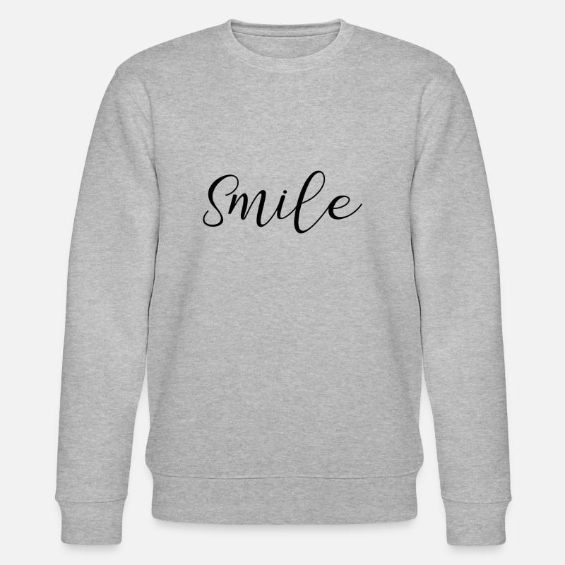 smile - Stanley/Stella Unisex Bio-Sweatshirt CHANGER  - Grau meliert