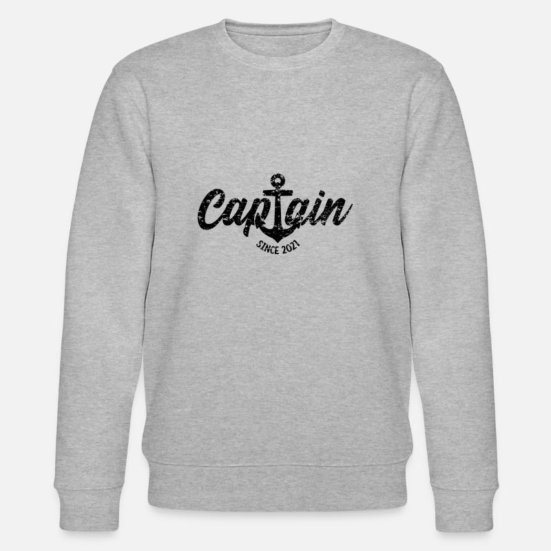 CAPTAIN SINCE 2021 - Stanley/Stella Unisex Bio-Sweatshirt CHANGER - Grau meliert