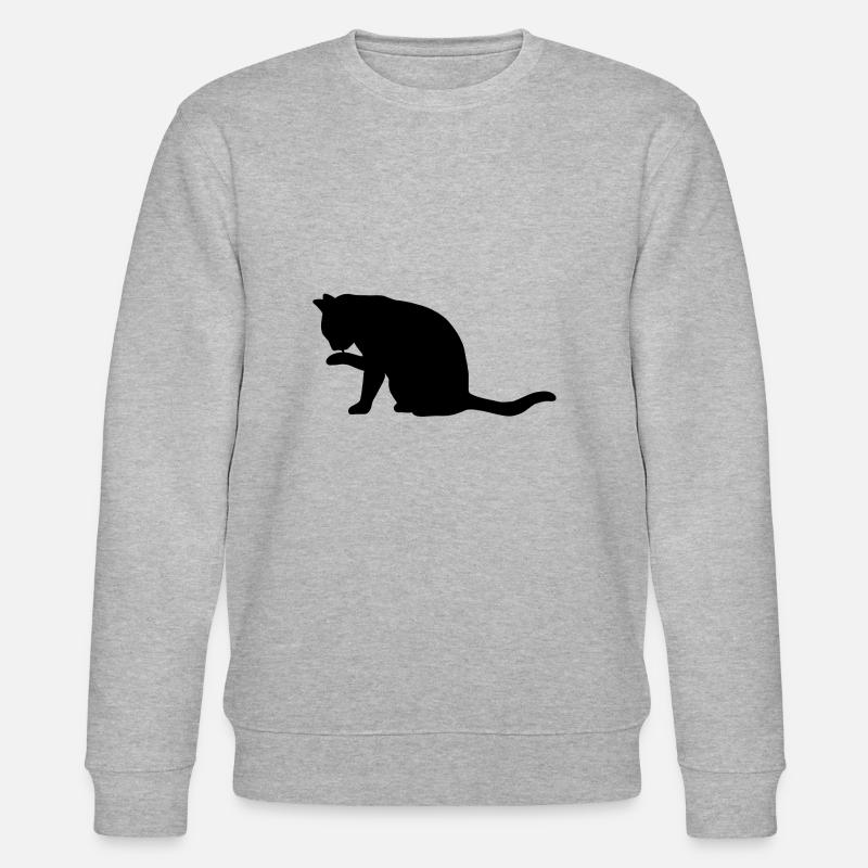 Patte de chat lèche - Sweat bio CHANGER Stanley/Stella Unisexe - gris chiné