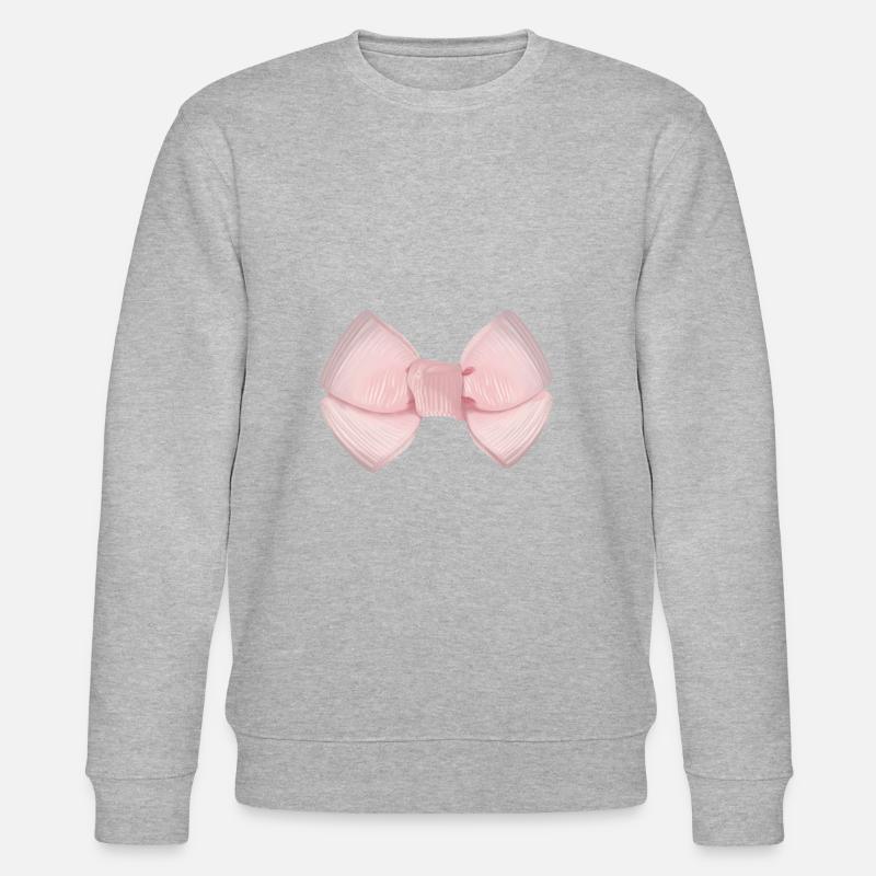 Schleife Rosa - Stanley/Stella Unisex Bio-Sweatshirt CHANGER  - Grau meliert