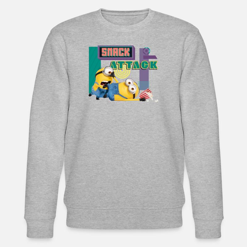 Minions Snack Attack - Sweat bio CHANGER Stanley/Stella Unisexe - gris chiné