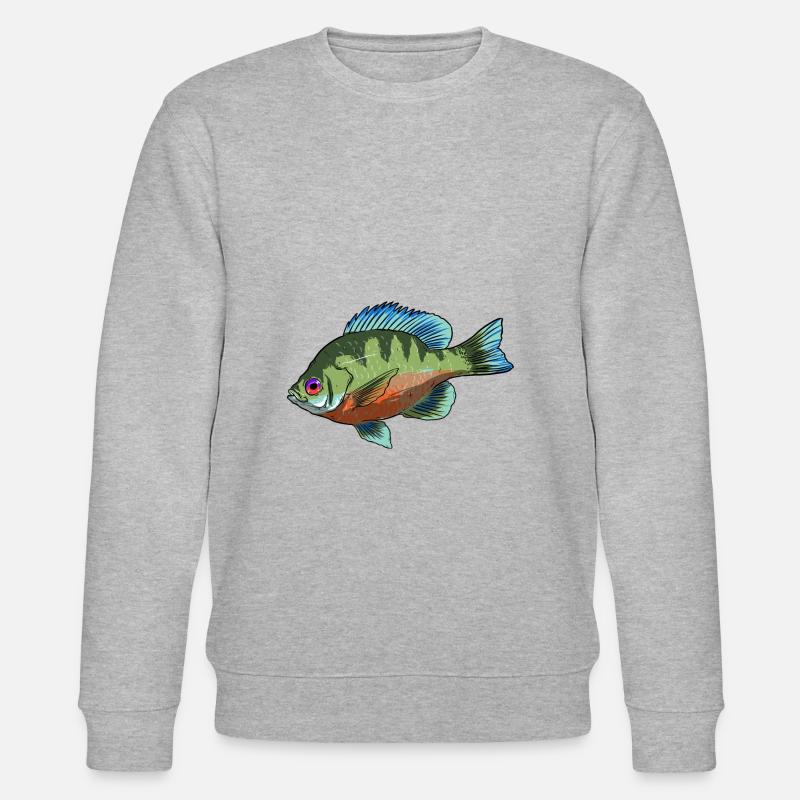 BlueGill Fish Arc-en-ciel - Sweat bio CHANGER Stanley/Stella Unisexe - gris chiné