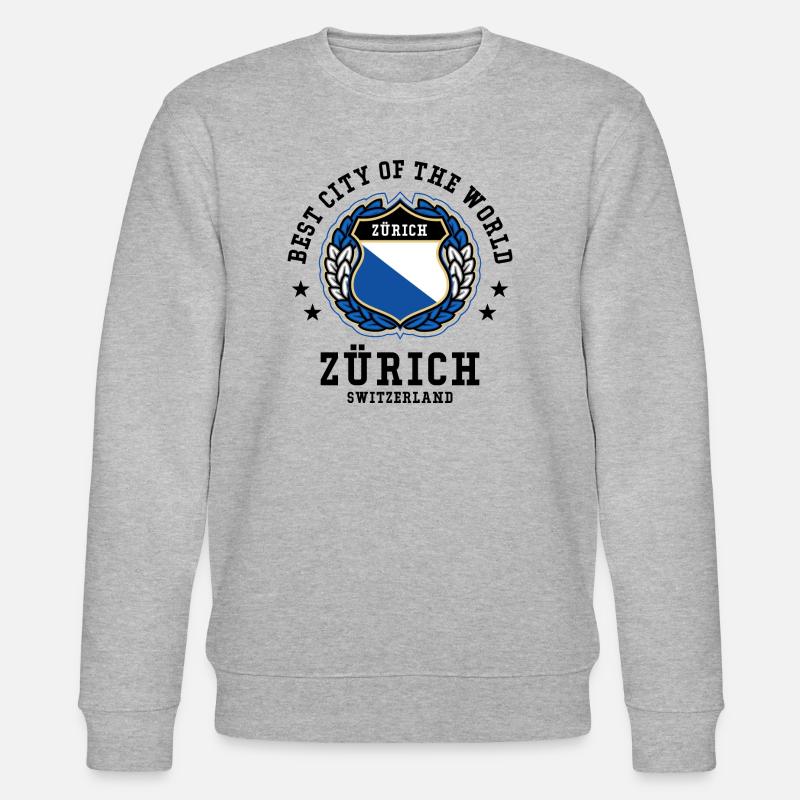 Zürich - Stanley/Stella Unisex Bio-Sweatshirt CHANGER  - Grau meliert