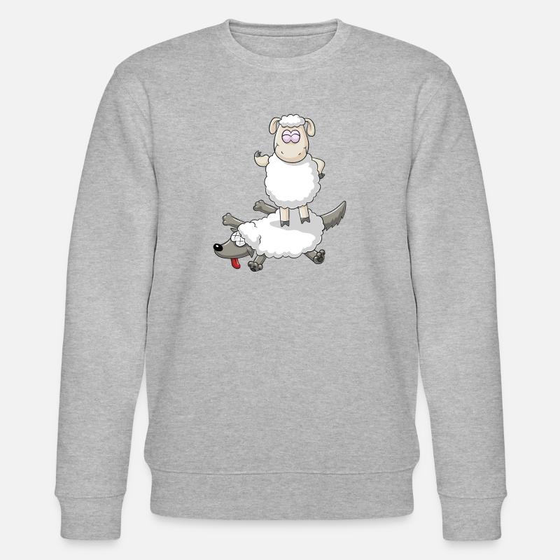 Sieg der Schafe - Stanley/Stella Unisex Bio-Sweatshirt CHANGER  - Grau meliert