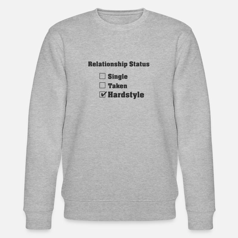 Relationship status Hardstyle | Hardstyle merchandise - Stanley/Stella CHANGER Unisex Organic Sweatshirt - heather grey