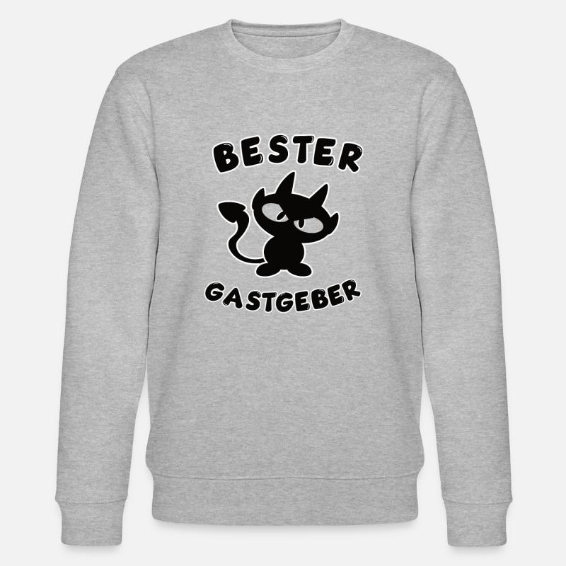 cooles bester Gastgeber Design - Stanley/Stella Unisex Bio-Sweatshirt CHANGER  - Grau meliert
