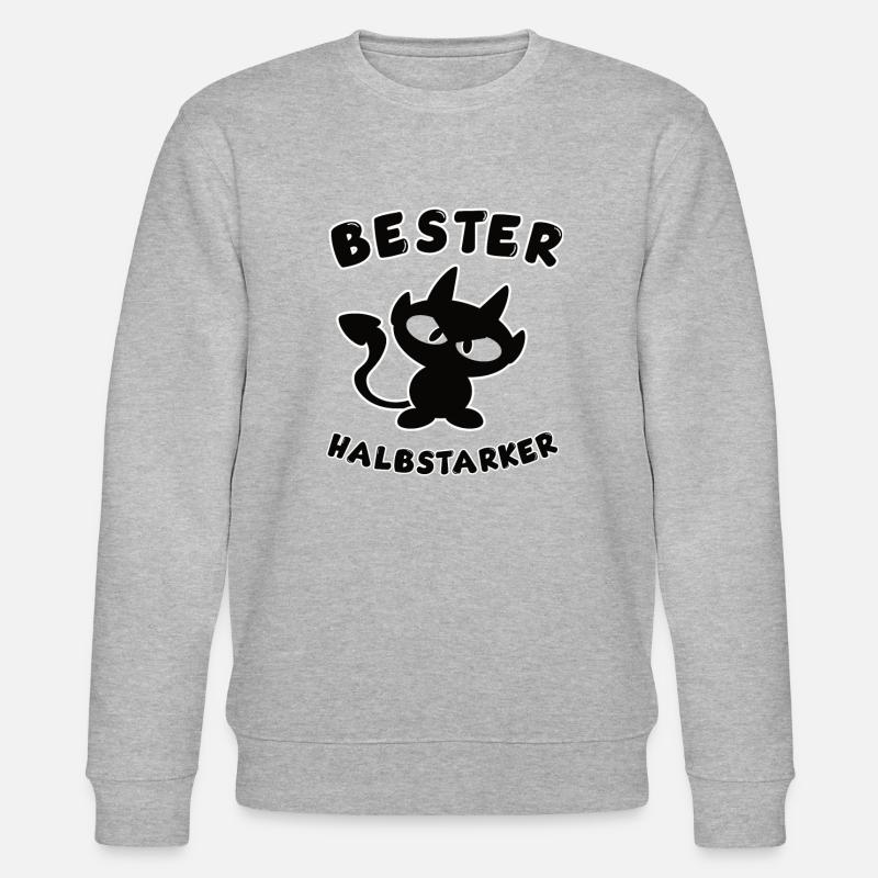 cool best half-strong design - Stanley/Stella CHANGER Unisex Organic Sweatshirt - heather grey