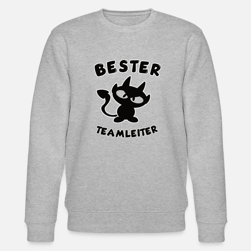 cooles bester Teamleiter Design - Stanley/Stella Unisex Bio-Sweatshirt CHANGER  - Grau meliert