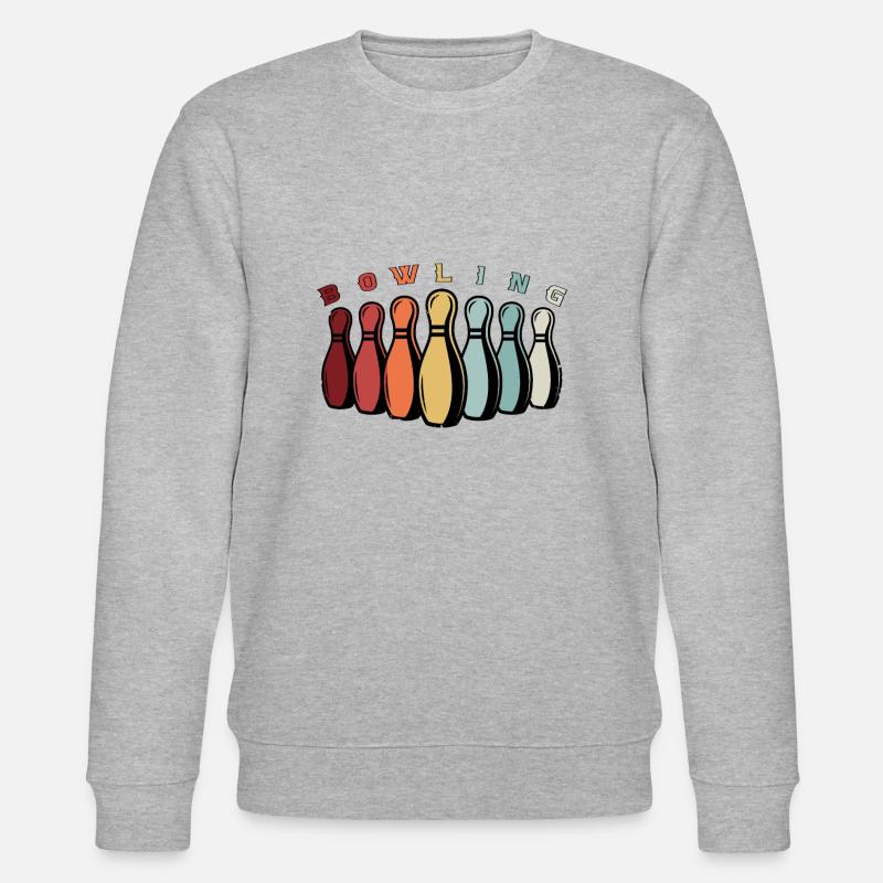 Bowling Retro - Sweat bio CHANGER Stanley/Stella Unisexe - gris chiné