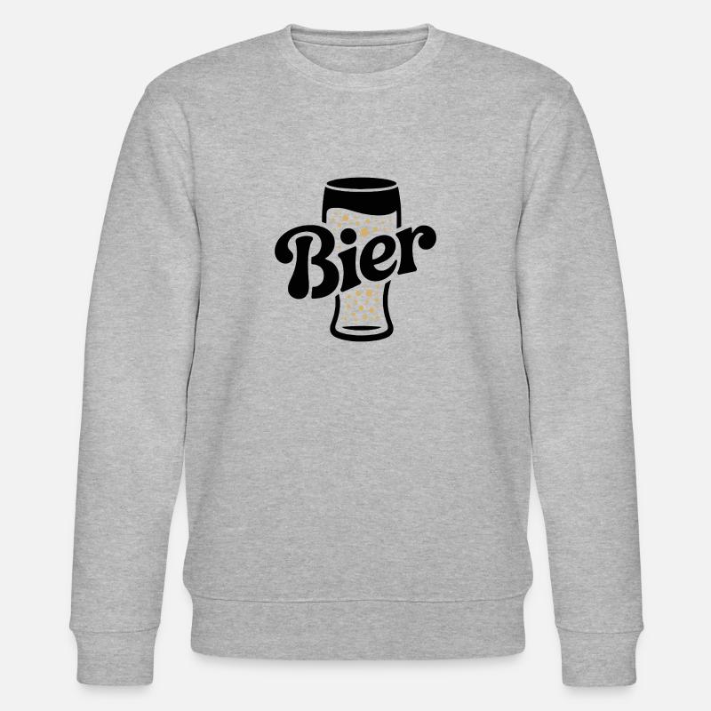 Bier - Cool Beer Logo - Stanley/Stella Unisex Bio-Sweatshirt CHANGER  - Grau meliert