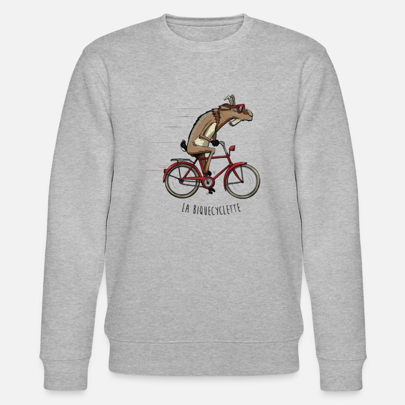 Biquecyclette - Stanley/Stella Unisex Bio-Sweatshirt CHANGER  - Grau meliert