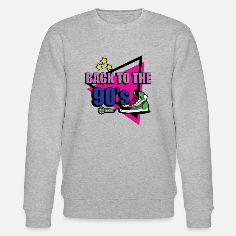 1990s Proverbs 90s Gift Idea - Stanley/Stella CHANGER Unisex Organic Sweatshirt - heather grey