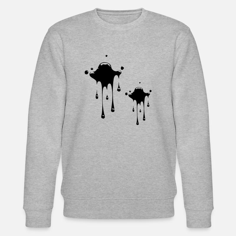 fleck klecks - Stanley/Stella Unisex Bio-Sweatshirt CHANGER  - Grau meliert