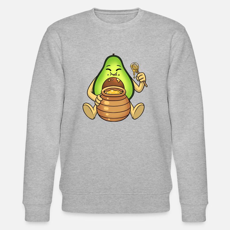 Avocado isst Honig - Stanley/Stella Unisex Bio-Sweatshirt CHANGER  - Grau meliert
