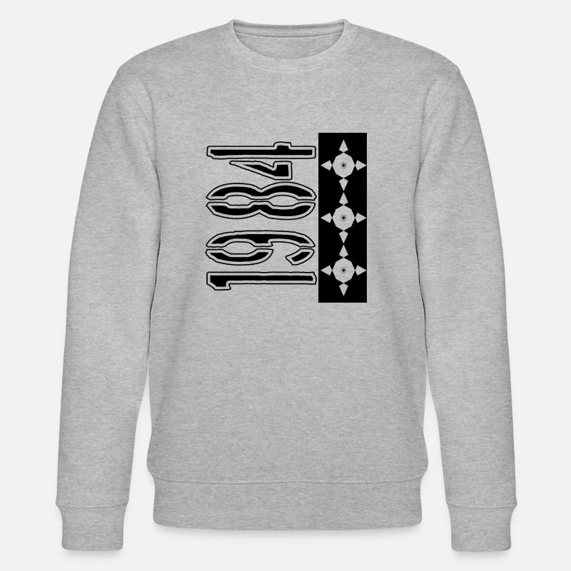 1984 mit Plot Überwachungskamera - Stanley/Stella Unisex Bio-Sweatshirt CHANGER  - Grau meliert