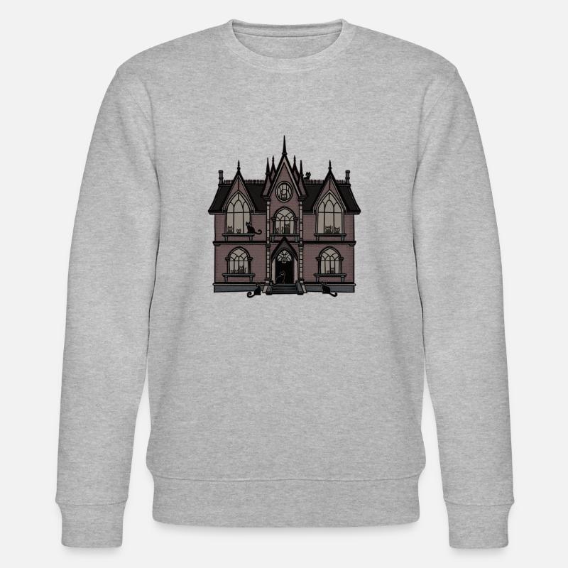 Katzen-Villa - Stanley/Stella Unisex Bio-Sweatshirt CHANGER  - Grau meliert