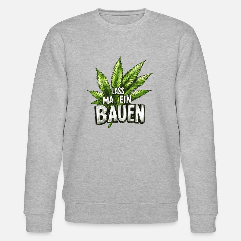 lass ma ein bauen - Stanley/Stella Unisex Bio-Sweatshirt CHANGER - Grau meliert