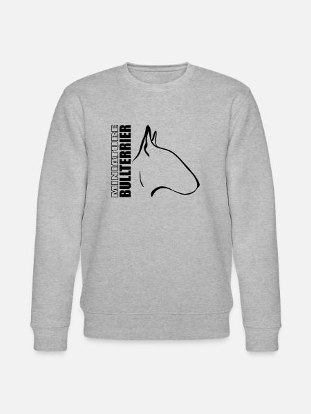 MINIATURE BULLTERRIER PROFIL - Stanley/Stella Unisex Bio-Sweatshirt CHANGER - Grau meliert